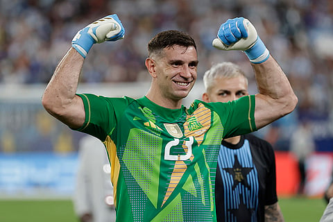 Argentina's goalkeeper Emiliano Martinez
